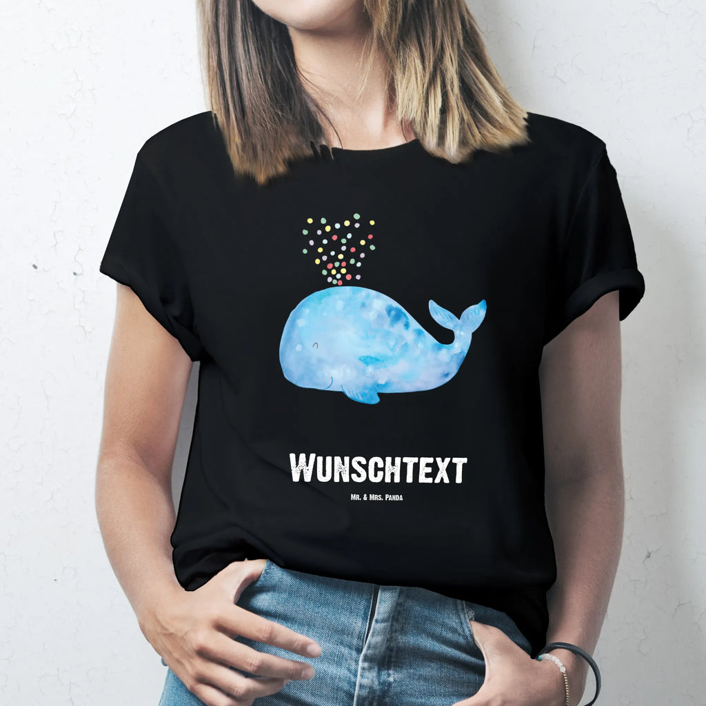 Rozmiar L Personalizowana koszulka wieloryb konfetti T-Shirt mit Namen, Bedrucken, T-Shirt mit Aufruck, Wunschtext, T-Shirt Personalisiert, Meer, Urlaub, Meerestiere, Geburtstag, Trennung, Wale, Motivation, Diät, Abnehmen, Wal, Neustart, Neuanfang, Konfetti, Lebensabschnitt