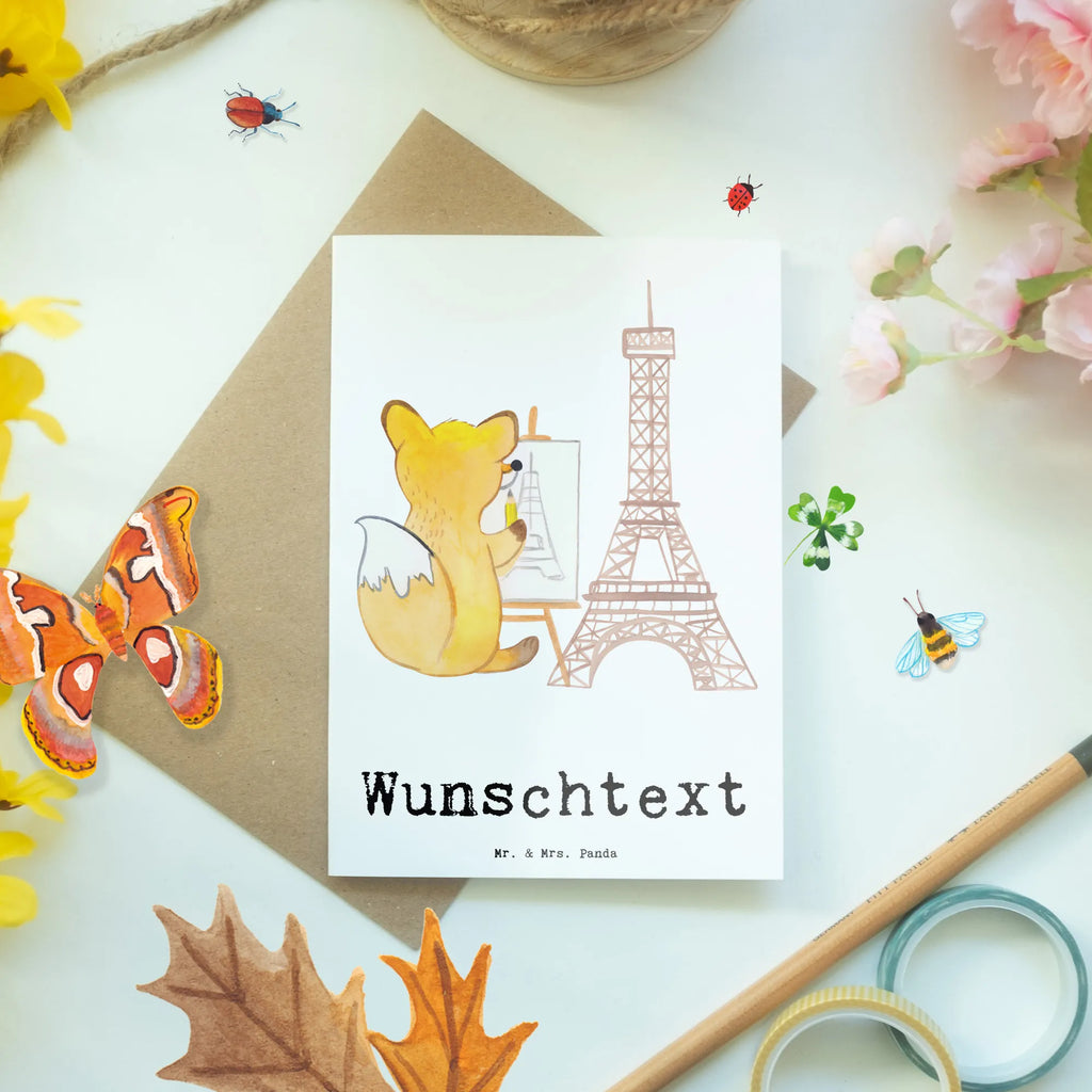 Personalised greetings card Fox Urban sketching Gift, sport, hobby, giving, thank you, award, profit, athlete, artist, drawing school, painting, drawing, Urban sketching