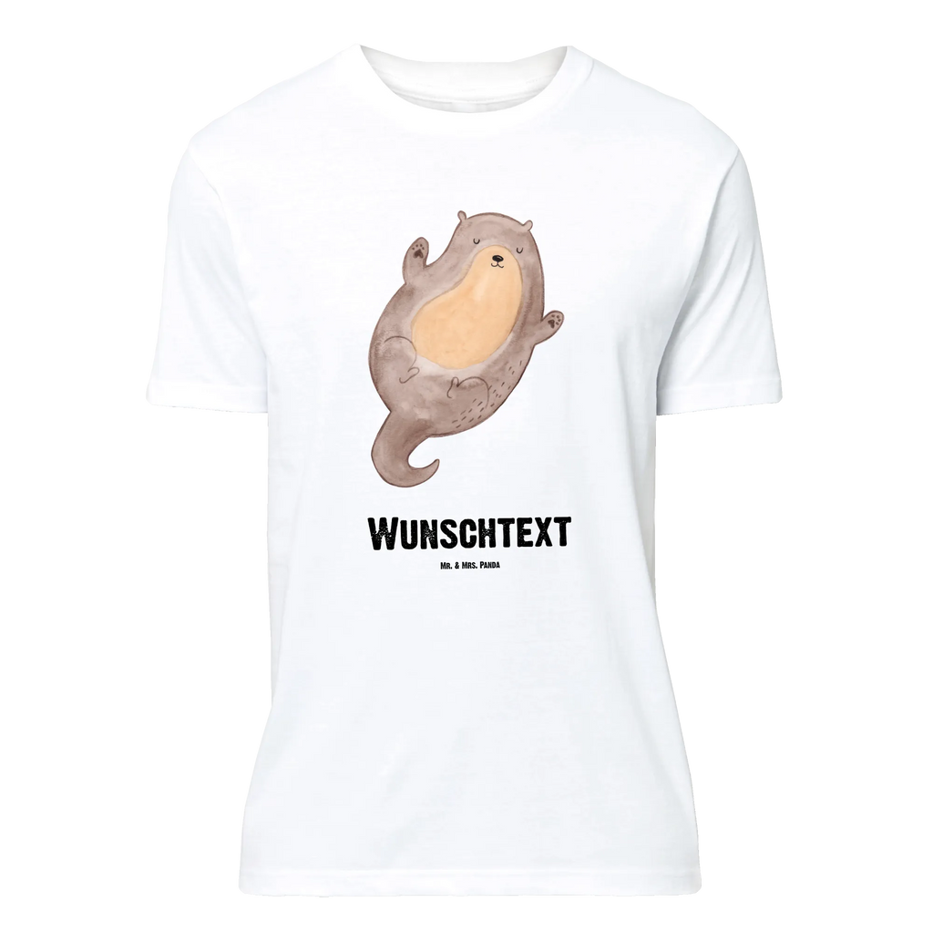 Personalised T-Shirt otter Embrace Bedrucken, T-Shirt mit Namen, T-Shirt Personalisiert, T-Shirt mit Aufruck, Wunschtext, Otter, Seeotter, Fischotter, Otter Seeotter See Otter
