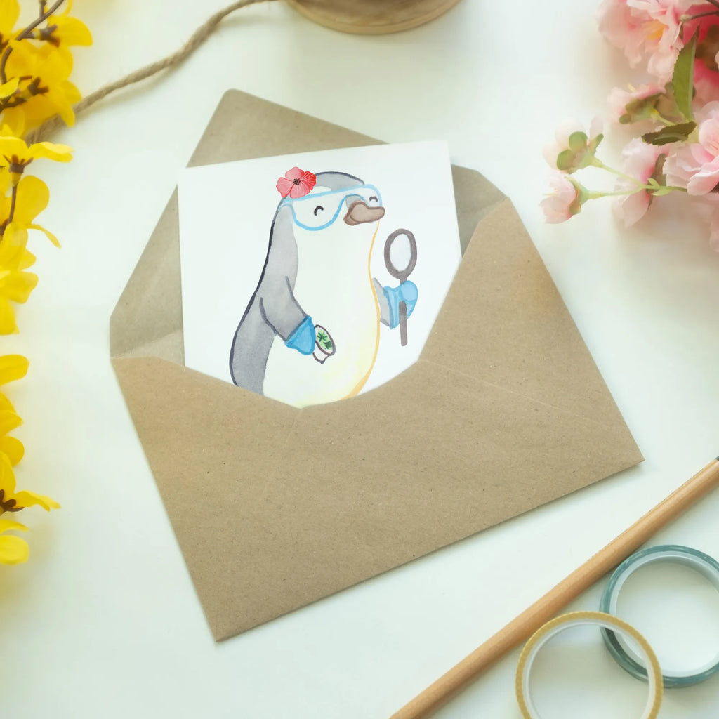 Personalised greetings card Female Microbiologist Heart gift, gift idea, best, farewell gift, passing exam, anniversary, retirement, promotion, job start, sayings, funny, profession