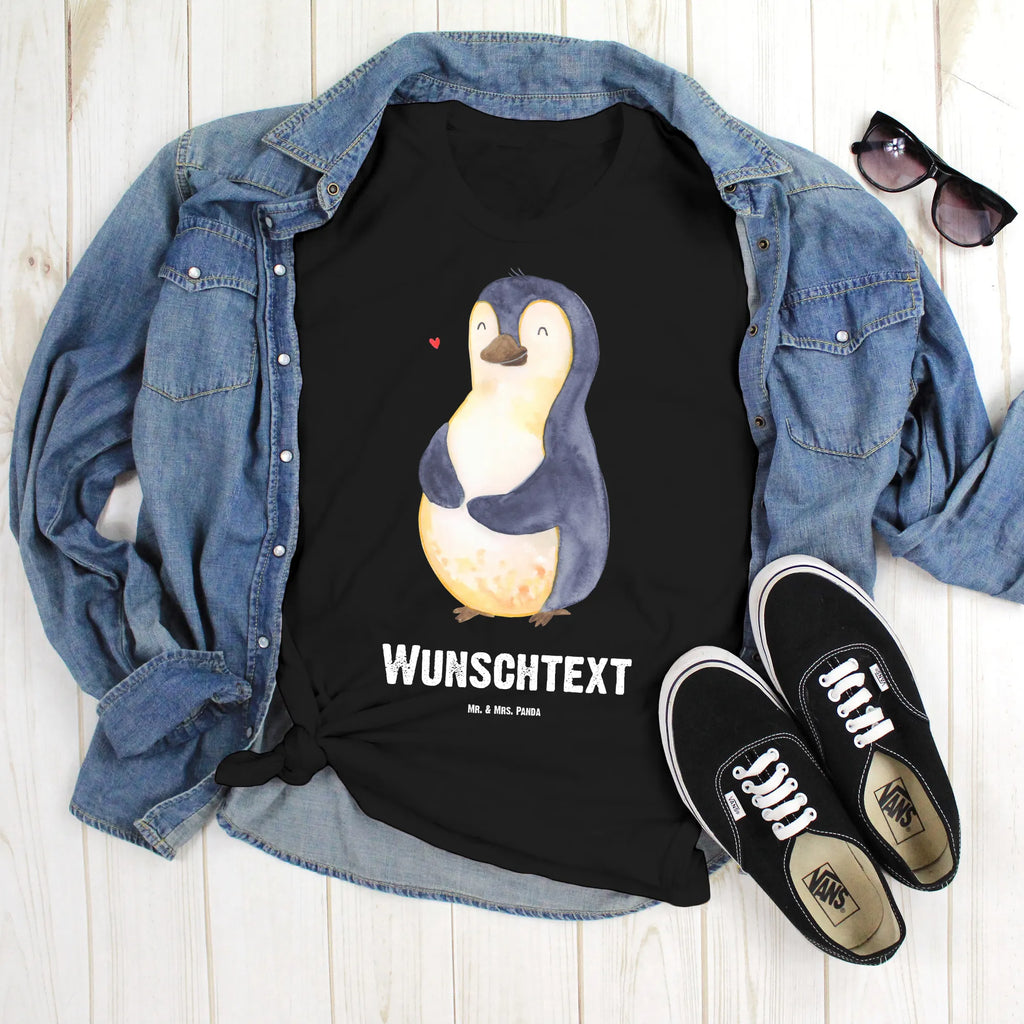 Rozmiar L Personalizowana koszulka Pingwin dieta T-Shirt mit Namen, T-Shirt mit Aufruck, Wunschtext, T-Shirt Personalisiert, Bedrucken, Pinguin, Pinguine, Abnehmen, Selbstliebe, Diät, Körperliebe, Abspecken, Selbstrespekt, Gewicht, Motivation