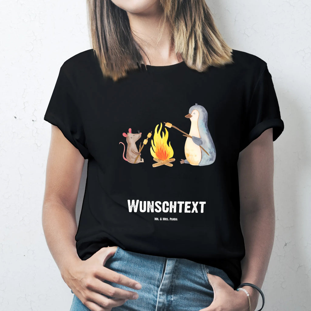 Rozmiar L Personalizowana koszulka pingwin ognisko Bedrucken, Wunschtext, T-Shirt Personalisiert, T-Shirt mit Namen, T-Shirt mit Aufruck, Pinguin, Marshmallows, Neustart, Lagerfeuer, Büroalltag, Feuer, Arbeit, Lebensmotivation, Liebe, Pinguine, Grillen, Job, Lebensspruch, Büro, Leben, Maus, Motivation