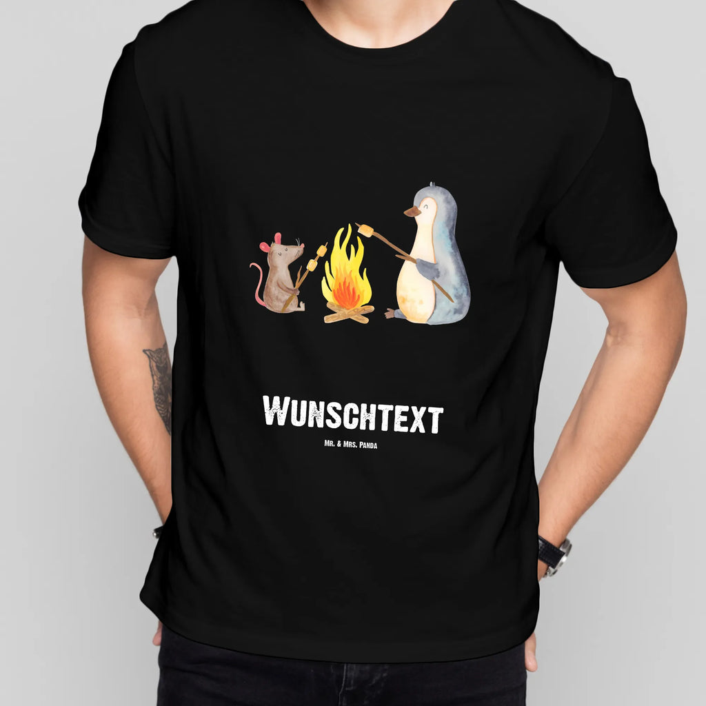 Rozmiar L Personalizowana koszulka pingwin ognisko Bedrucken, Wunschtext, T-Shirt Personalisiert, T-Shirt mit Namen, T-Shirt mit Aufruck, Pinguin, Marshmallows, Neustart, Lagerfeuer, Büroalltag, Feuer, Arbeit, Lebensmotivation, Liebe, Pinguine, Grillen, Job, Lebensspruch, Büro, Leben, Maus, Motivation