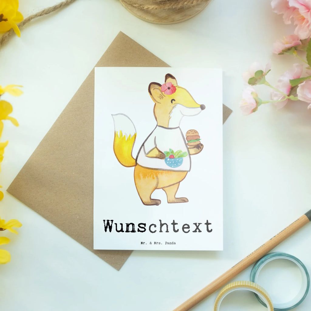 Personalised greetings card Chain restaurateur heart gift, gift idea, best, farewell gift, passing exam, anniversary, retirement, promotion, job start, sayings, funny, profession