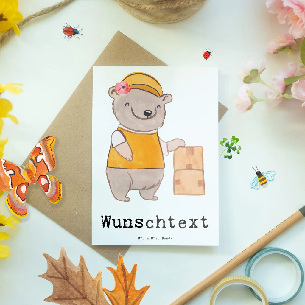 Personalised greetings card Warehouse specialist heart gift, gift idea, best, farewell gift, passing exam, anniversary, retirement, promotion, job start, sayings, funny, profession