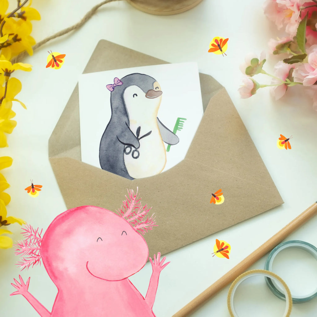 Personalised greetings card hairdresser Heart gift, gift idea, best, farewell gift, passing exam, anniversary, retirement, promotion, job start, sayings, funny, profession