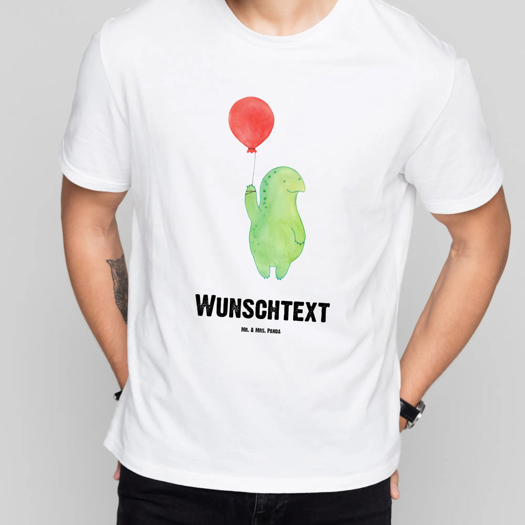 Rozmiar L Personalizowana koszulka żółw balon T-Shirt mit Namen, T-Shirt Personalisiert, T-Shirt mit Aufruck, Bedrucken, Wunschtext, Schildkröte, Mutausbruch, Motivation, Motivationsspruch, Schildkröten