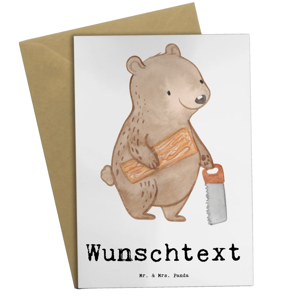 Personalised greetings card Carpenter Heart gift, gift idea, best, farewell gift, passing exam, anniversary, retirement, promotion, job start, sayings, funny, profession