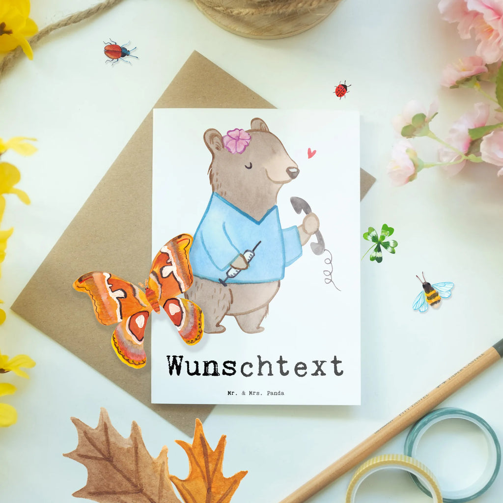 Personalised greetings card medical assistant Heart gift, gift idea, best, farewell gift, passing exam, anniversary, retirement, promotion, job start, sayings, funny, profession