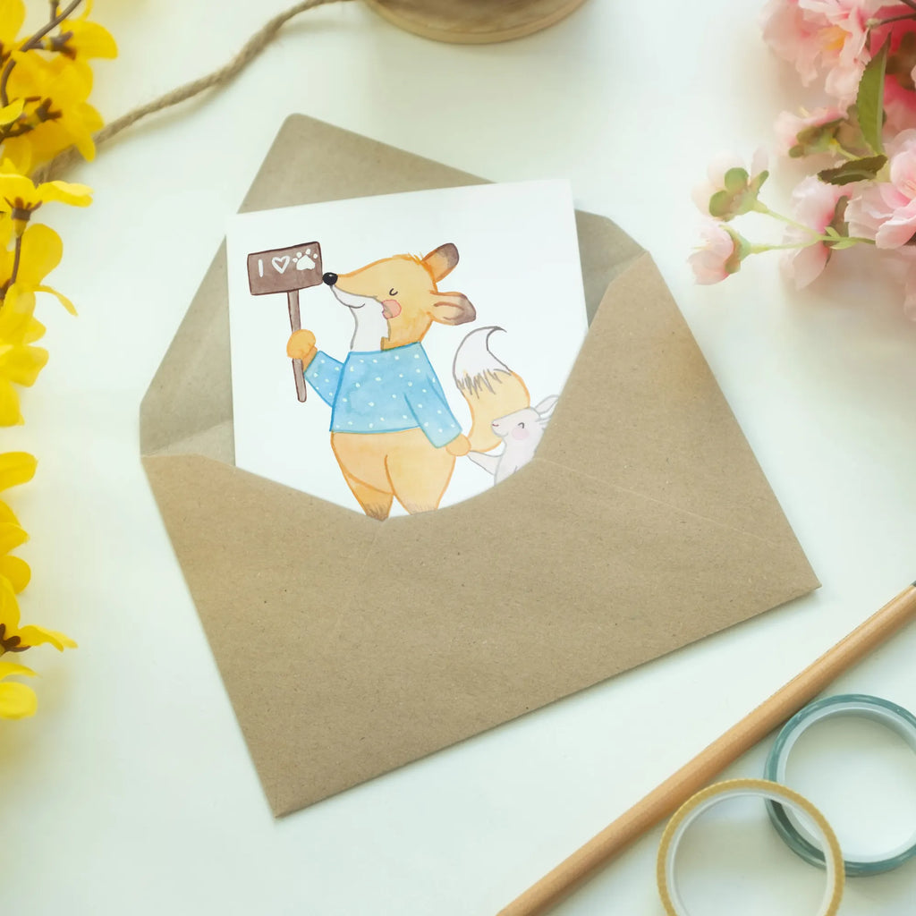 Personalised greetings card Animal Protector heart gift, gift idea, best, farewell gift, passing exam, anniversary, retirement, promotion, job start, sayings, funny, profession