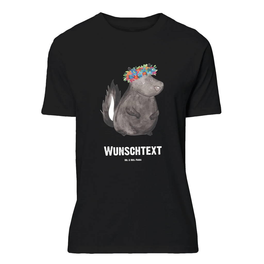 Personalised T-Shirt skunk Girl Wunschtext, T-Shirt mit Aufruck, T-Shirt mit Namen, Bedrucken, T-Shirt Personalisiert, Stinktier, Skunk, Yoga, Raubtier, Stinker, Stinki, Namaste, Wildtier