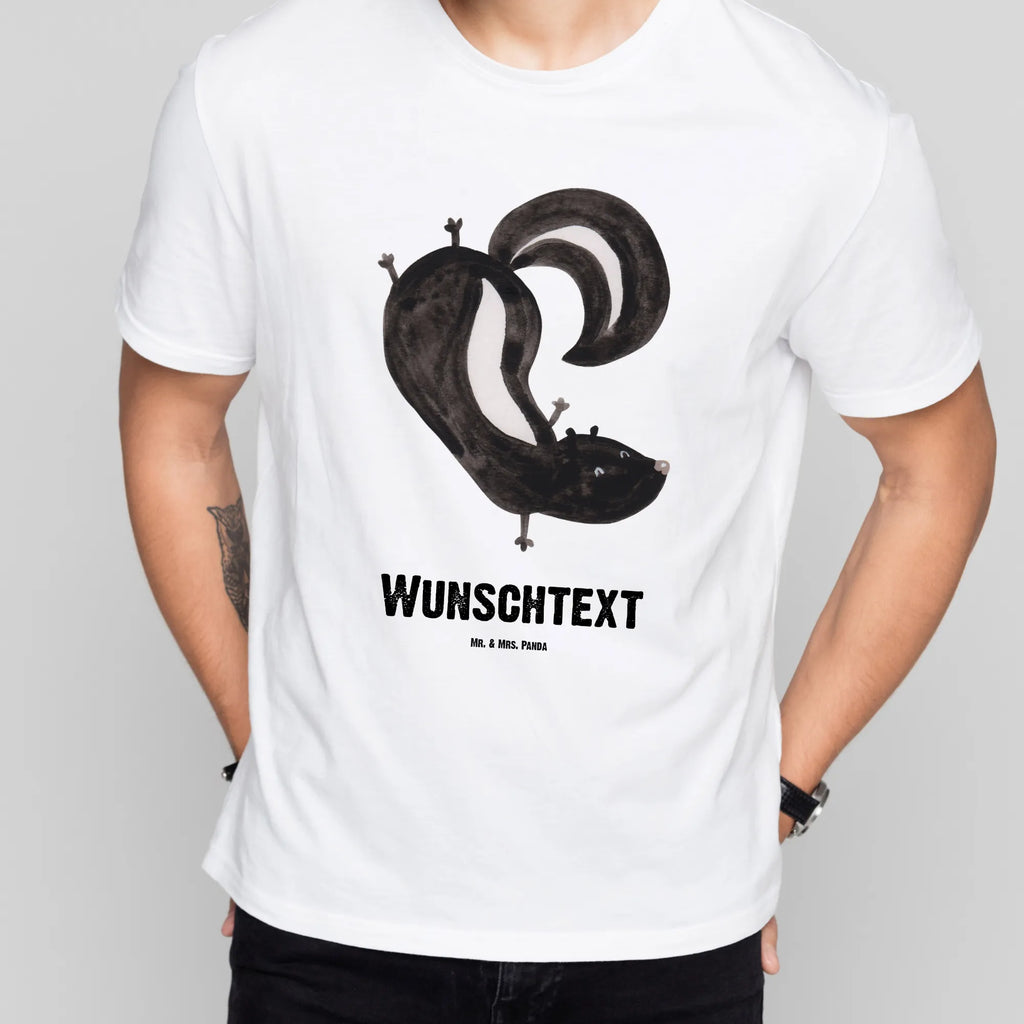 Personalised T-Shirt skunk handstand Bedrucken, T-Shirt mit Namen, T-Shirt mit Aufruck, T-Shirt Personalisiert, Wunschtext, Stinktier, Skunk, Verpielt, Wildtier, Stinker, Stinki, Kind, Spielplatz, Raubtier