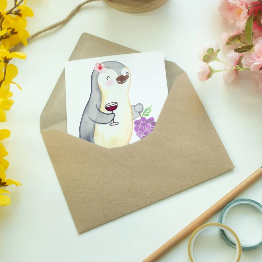 Personalised greetings card female winemaker Heart gift, gift idea, best, farewell gift, passing exam, anniversary, retirement, promotion, job start, sayings, funny, profession