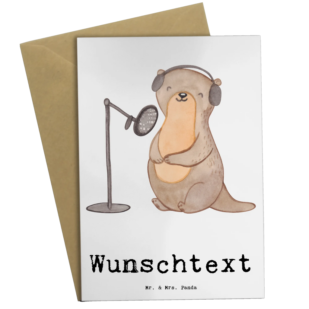 Personalisierte Grußkarte Otter Podcast aufnehmen Grußkarte mit persönlichen Nachrichten, Personalisierte Karte, Personalisierte Grußkarte, Grußkarte selber drucken, Personalisiertere Klappkarte, Grußkarte als Geldgeschenk, Personalisierte Glückwunschkarte, Personalisierte Hochzeitskarte, Grußkarte selbst gestalten, Personalisierte Einladungskarte, Grußkarte mit Namen, Grußkarten personalisiert, Personalisierte Geburtstagskarte, Geschenk, Sport, Sportart, Hobby, Schenken, Danke, Dankeschön, Auszeichnung, Gewinn, Sportler, Podcast aufnehmen, Podcaster, Podcasterin, Podcast produzieren