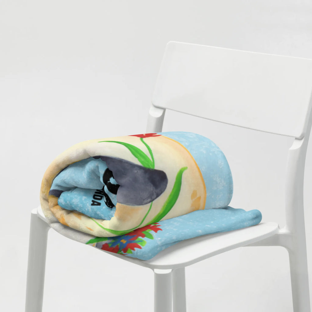 Personalised blanket Penguin Flower monogrammed blanket, blanket with name, custom blanket, personalized quilt, photo blanket, custom throw blanket, personalized throw, custom printed blanket, personalized fleece, fleece blanket with name, Penguin, North Pole, Winter, Penguins, lovesickness, universe, goals in life, love of life, wishes, gift idea, wreath of flowers, penguins, goals, motivation, life