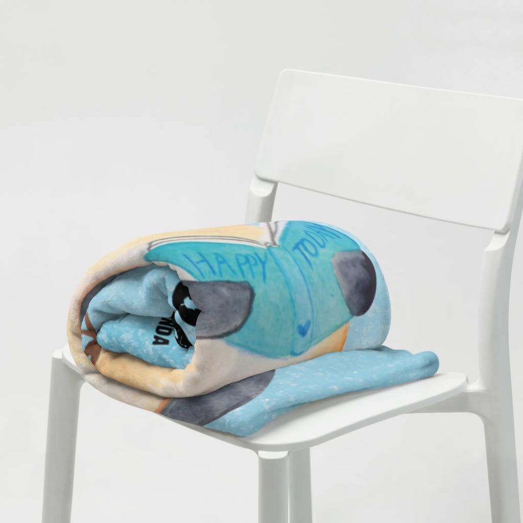 Personalizowany koc pingwin książka Pinguin