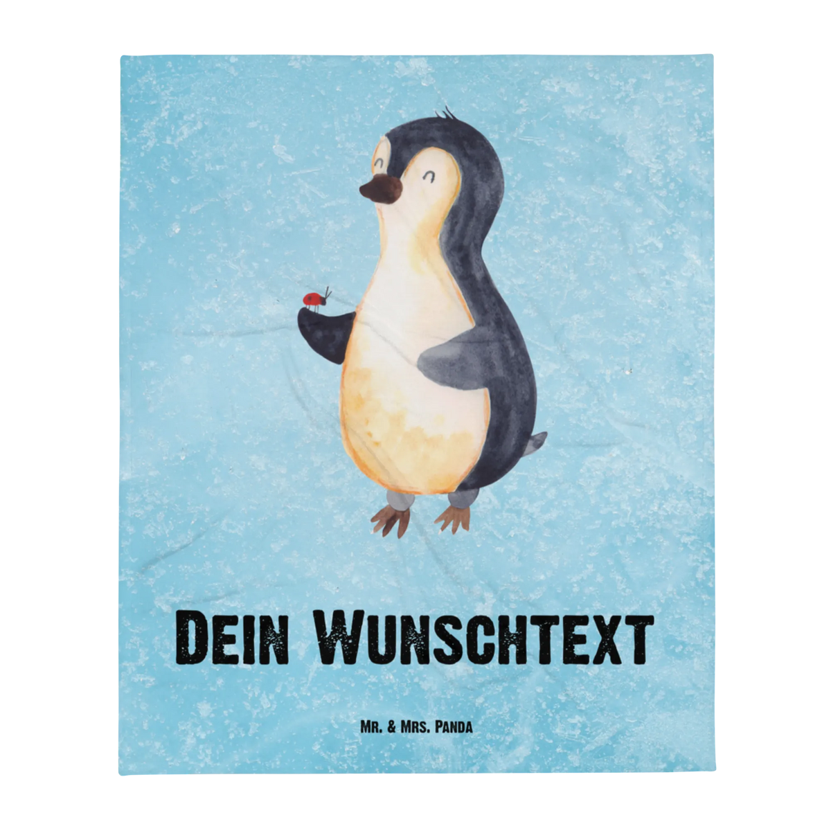 Personalizowany koc Pingwin biedronka Pinguin