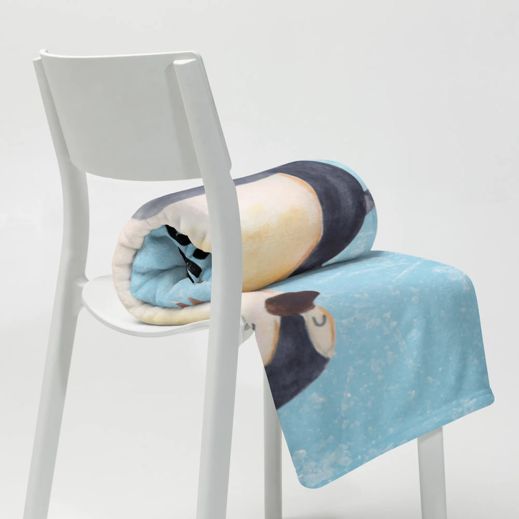 Personalisierte Decke Pinguin Marienkäfer Decke bedrucken, Kuscheldecke bedrucken, Kuscheldecke mit Namen, Decke mit Namen, Personalisierte Decke, Pinguin, Wunder, Freude, Liebe, Pinguine, Lebensfreude, Glück, Marienkäfer