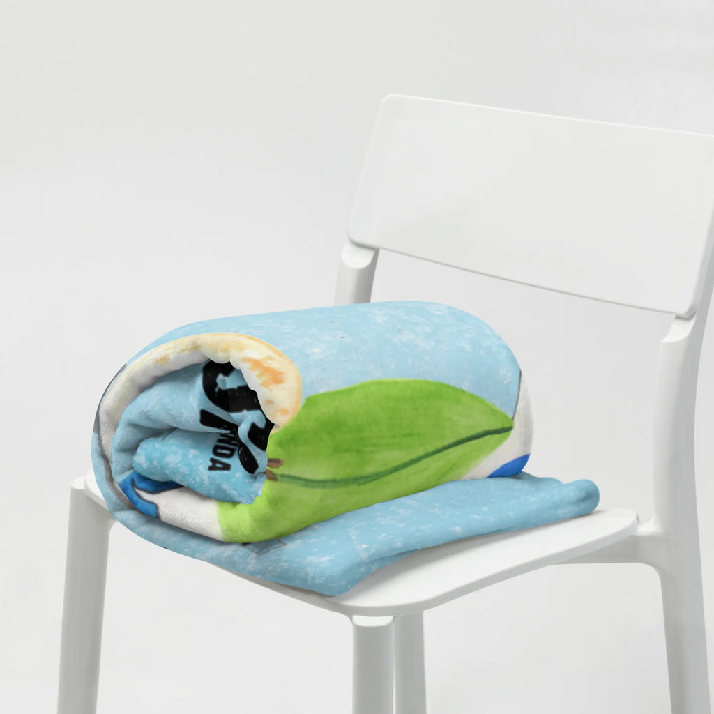 Personalisierte Decke Pinguin Surfer Kuscheldecke bedrucken, Kuscheldecke mit Namen, Decke bedrucken, Personalisierte Decke, Decke mit Namen, Pinguin, Hawaii, Urlaub, Wellen reiten, Wellen, Surfer, Portugal, Pinguine, surfen