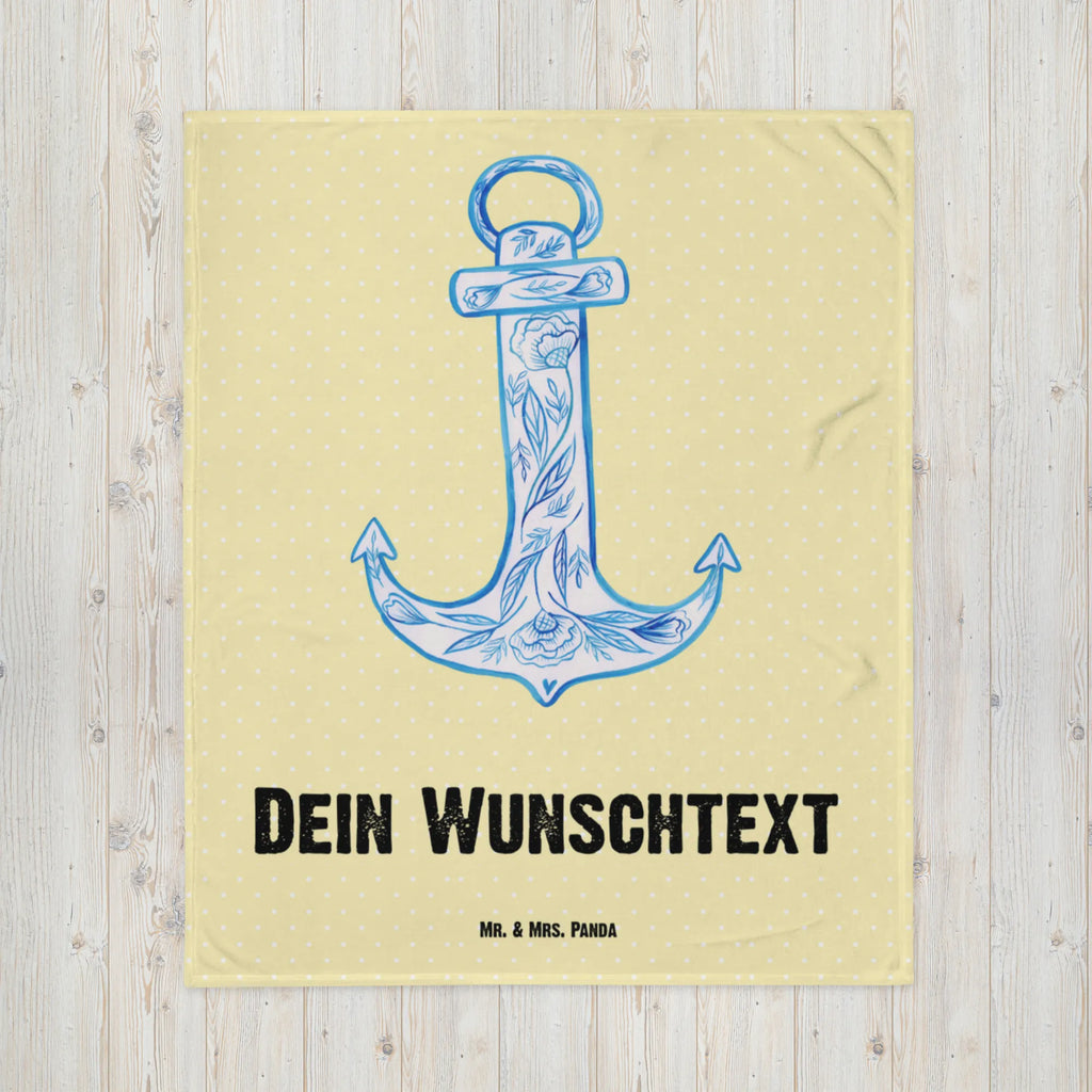 Personalised blanket anchor Blue personalized quilt, custom printed blanket, monogrammed blanket, custom throw blanket, blanket with name, personalized fleece, photo blanket, personalized throw, custom blanket, fleece blanket with name, small animals, cute, funny, cute animal motives, hand drawn, small world, funny sayings, good mood, happy, gifts, gift ideas, special gifts, animal lover, card