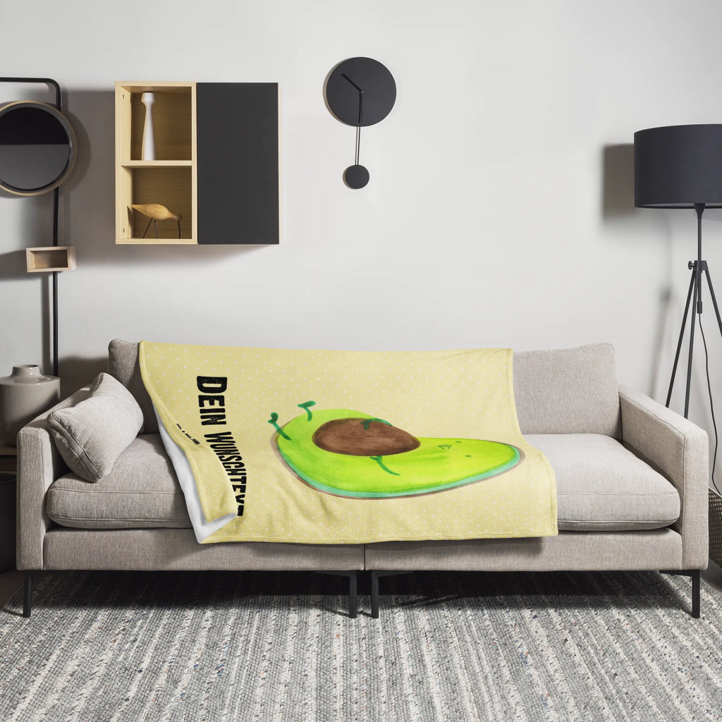 Personalisierte Decke Avocado pfeift Decke bedrucken, Kuscheldecke bedrucken, Decke mit Namen, Kuscheldecke mit Namen, Personalisierte Decke, Avocado, Veggie, Vegan, Gesund, Ernährung, dick sein, Diät, Abnehmen