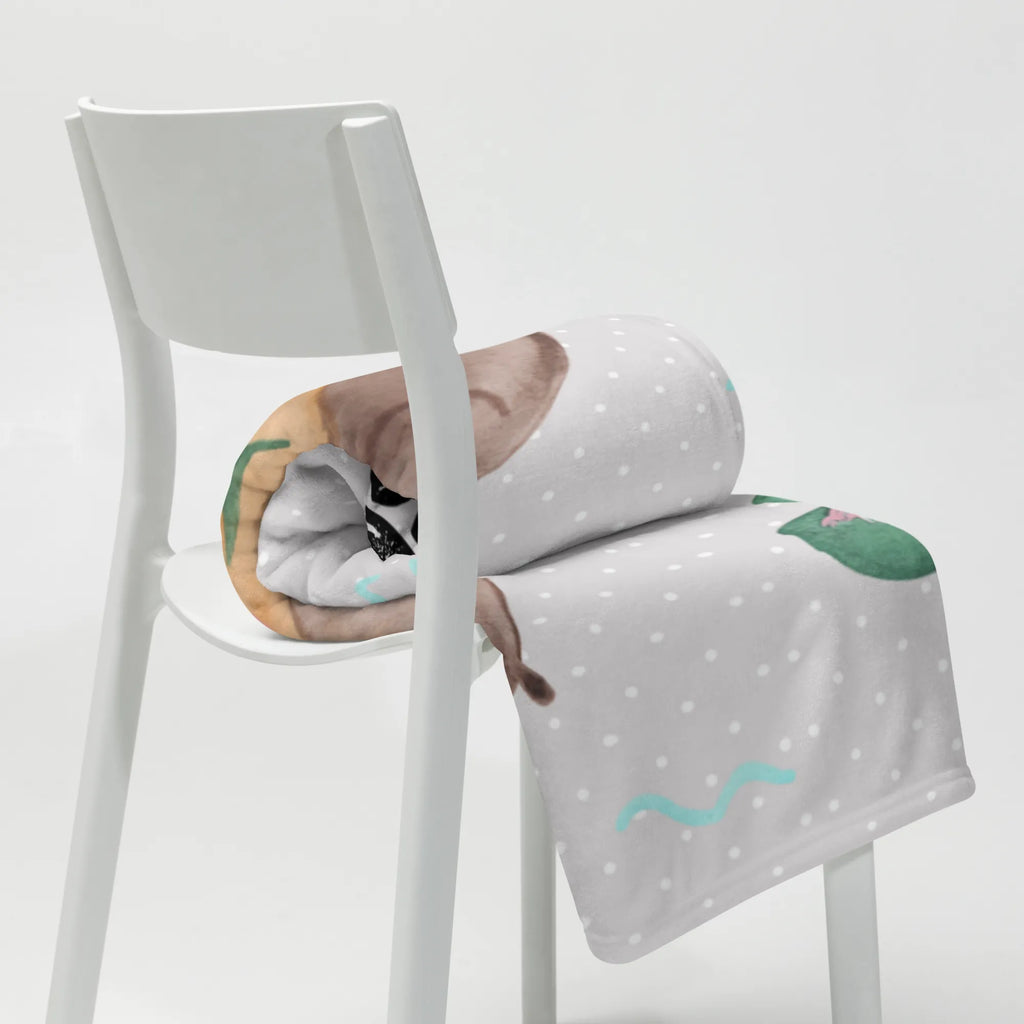 Personalisierte Decke Otter mit Seerose Personalisierte Decke, Decke bedrucken, Kuscheldecke mit Namen, Kuscheldecke bedrucken, Decke mit Namen, Otter, Fischotter, Seeotter, Otter Seeotter See Otter