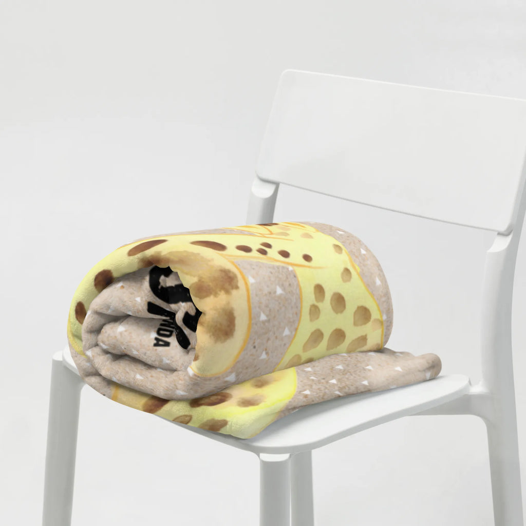 Personalizowany koc żyrafa dziecko Afryka, dzikie zwierzęta