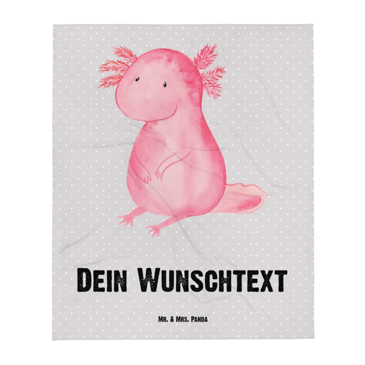 Personalizowany koc aksolotl null Axolotl, Molch