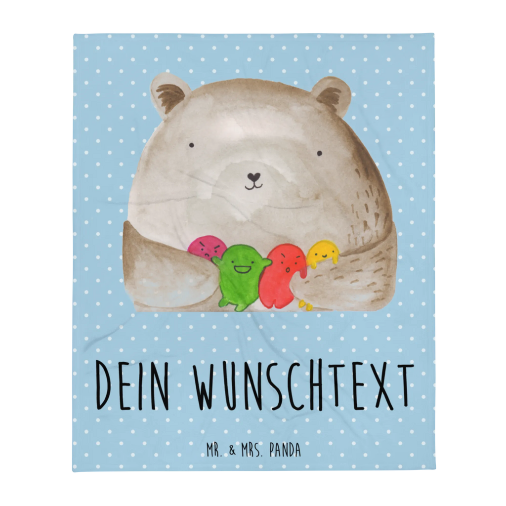 Personalisierte Decke Bär Gefühl Personalisierte Decke, Decke mit Namen, Kuscheldecke mit Namen, Kuscheldecke bedrucken, Decke bedrucken, Bär, Teddy, Teddybär, Wahnsinn, Verrückt, Durchgedreht