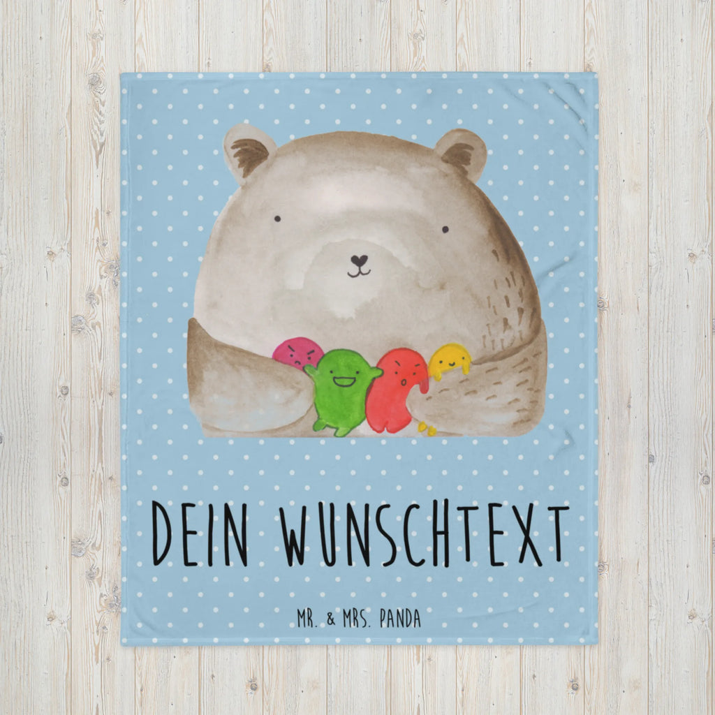 Personalisierte Decke Bär Gefühl Personalisierte Decke, Decke mit Namen, Kuscheldecke mit Namen, Kuscheldecke bedrucken, Decke bedrucken, Bär, Teddy, Teddybär, Wahnsinn, Verrückt, Durchgedreht
