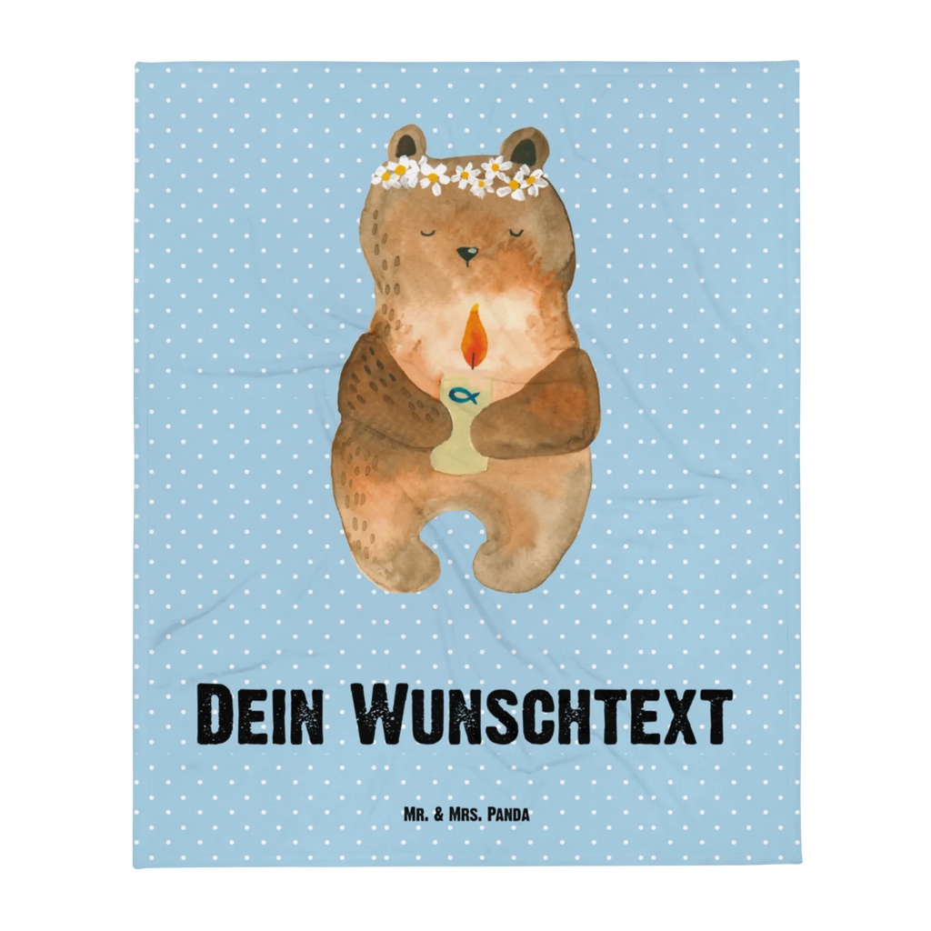 Personalised blanket bear communion personalized throw, fleece blanket with name, photo blanket, personalized fleece, blanket with name, custom throw blanket, custom blanket, monogrammed blanket, custom printed blanket, personalized quilt, bear, teddy, teddy bear, cuddly toy, communion, baptismal candle, God's blessing, catholic