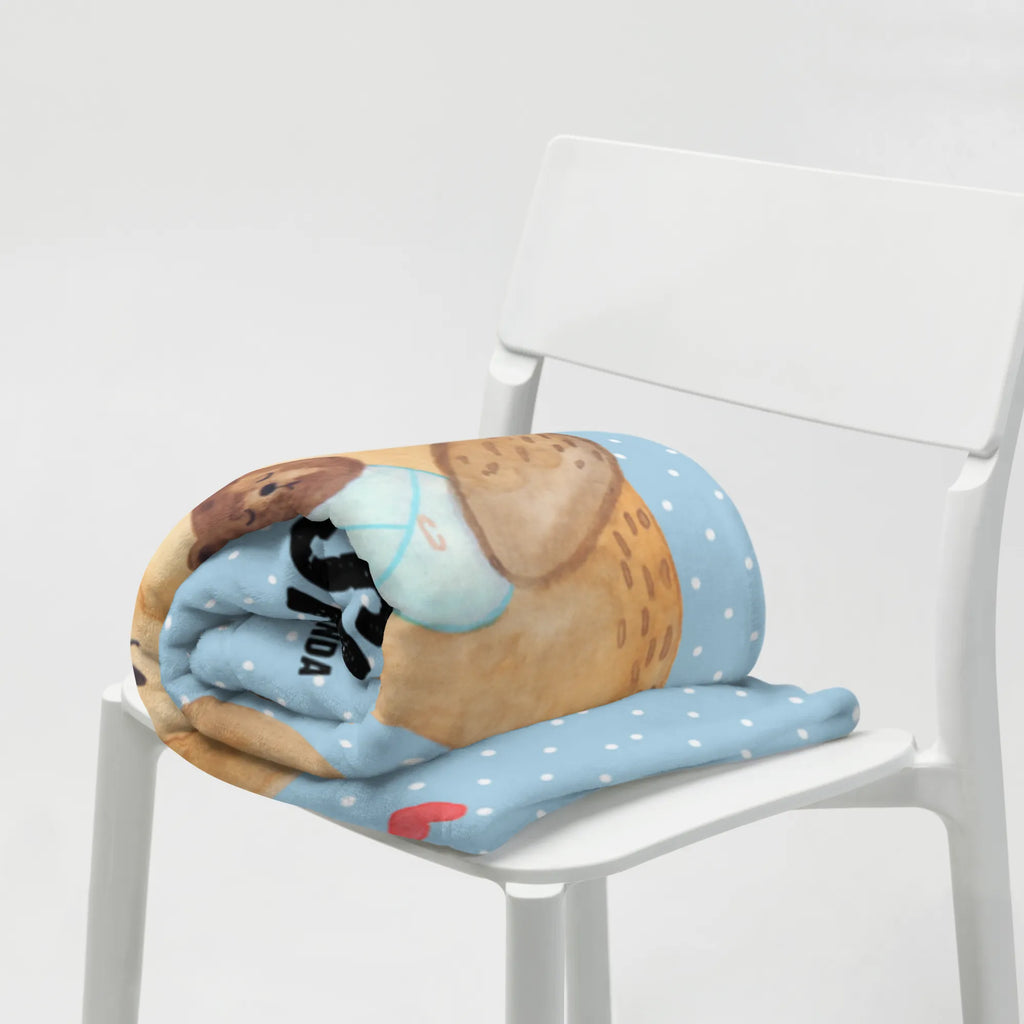 Personalizowany koc Niedźwiedź Niemowlę Niedźwiedź, Miś, Pluszowy miś