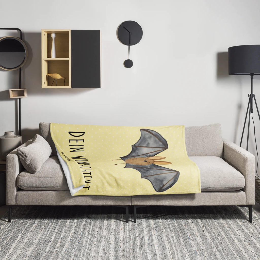 Personalised blanket bat wing monogrammed blanket, fleece blanket with name, blanket with name, custom printed blanket, custom throw blanket, personalized throw, personalized fleece, custom blanket, photo blanket, personalized quilt, small animals, cute, funny, cute animal motives, hand drawn, small world, funny sayings, good mood, happy, gifts, gift ideas, special gifts, animal lover, card