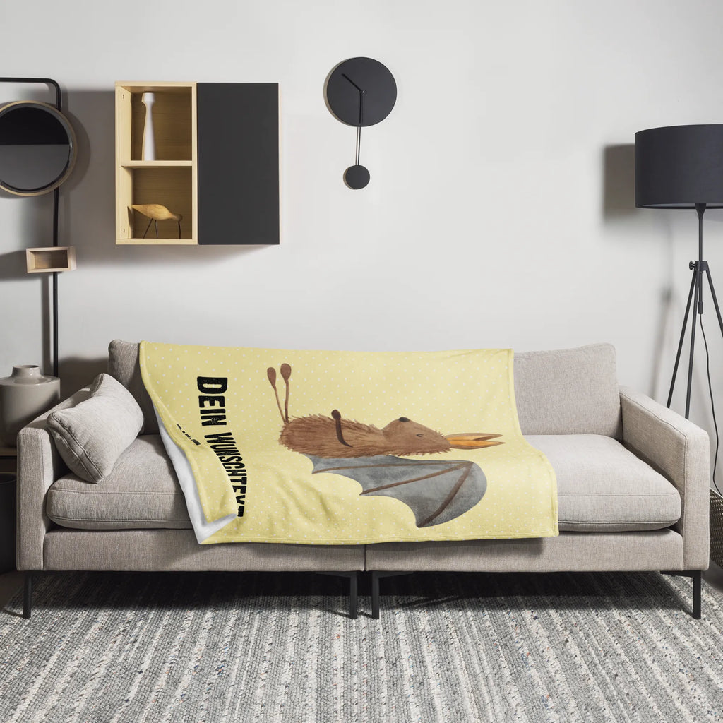 Personalised blanket bat Sit personalized throw, monogrammed blanket, fleece blanket with name, custom printed blanket, personalized fleece, custom blanket, blanket with name, photo blanket, custom throw blanket, personalized quilt, small animals, cute, funny, cute animal motives, hand drawn, small world, funny sayings, good mood, happy, gifts, gift ideas, special gifts, animal lover, card, bats, bat, motivation, relax