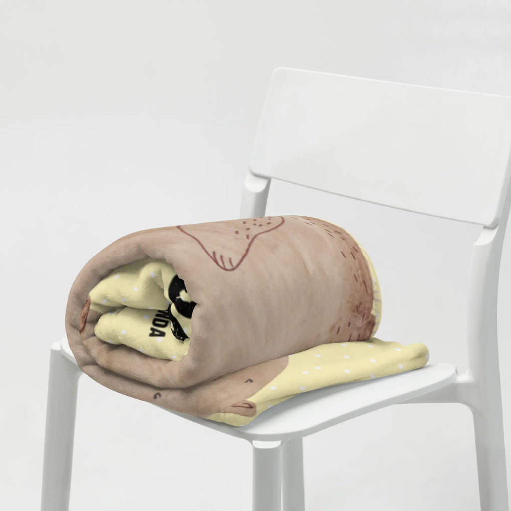 Personalizowany koc Świstak Motywy zwierzęce, dobra energia, zabawne powiedzonka, zwierzęta