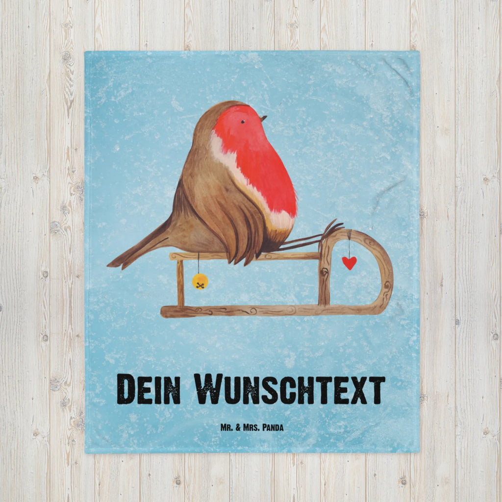 Personalised blanket robin Sleds custom throw blanket, personalized throw, blanket with name, custom printed blanket, personalized fleece, custom blanket, personalized quilt, photo blanket, monogrammed blanket, fleece blanket with name, Winter, Christmas, Christmas time, snow, bird, sleigh