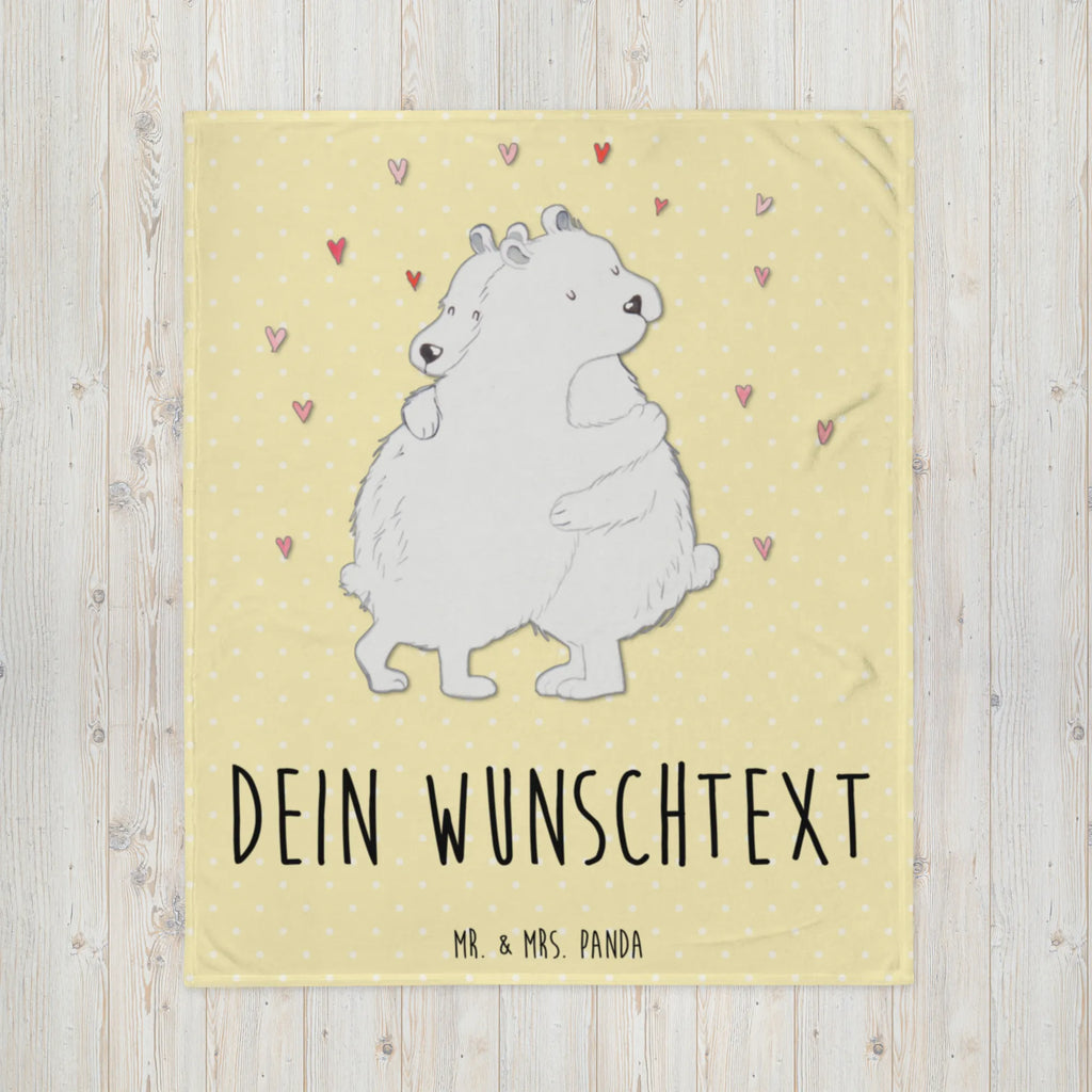 Personalizowany koc Niedźwiedź polarny obejmować Motywy zwierzęce, dobra energia, zabawne powiedzonka, zwierzęta