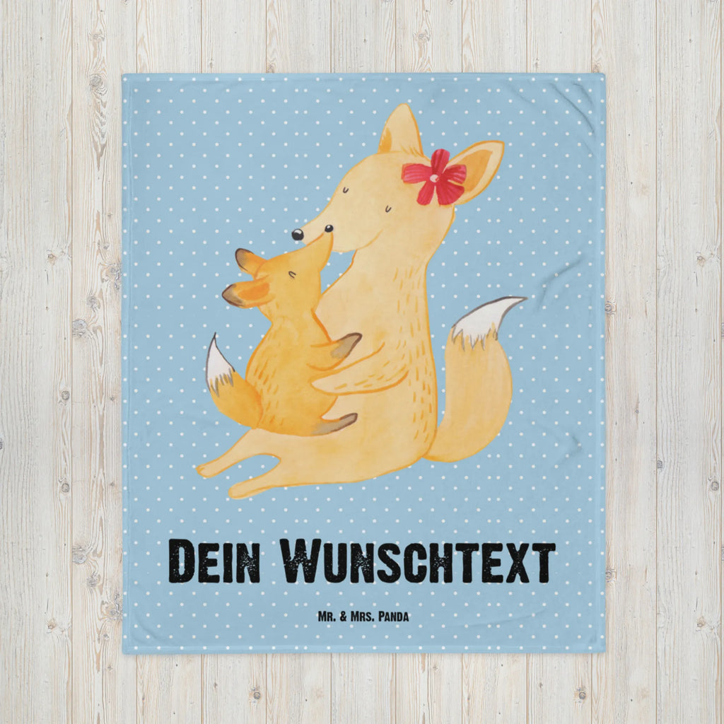 Personalised blanket Fox mummy Decke mit Namen, Decke bedrucken, Kuscheldecke mit Namen, Kuscheldecke bedrucken, Personalisierte Decke, Familie, Vatertag, Muttertag, Bruder, Schwester, Mama, Papa, Oma, Opa, Geschenk, Tochter, Beste Tochter, Lieblingstochter, Mutter