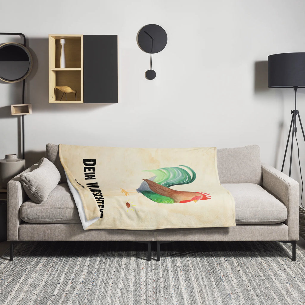 Personalisierte Decke Hahn mit Korn Personalisierte Decke, Decke mit Namen, Kuscheldecke bedrucken, Decke bedrucken, Kuscheldecke mit Namen, Bauernhof, Hoftiere, Landwirt, Landwirtin, Hahn, Korn, Natur, Eier, Henne