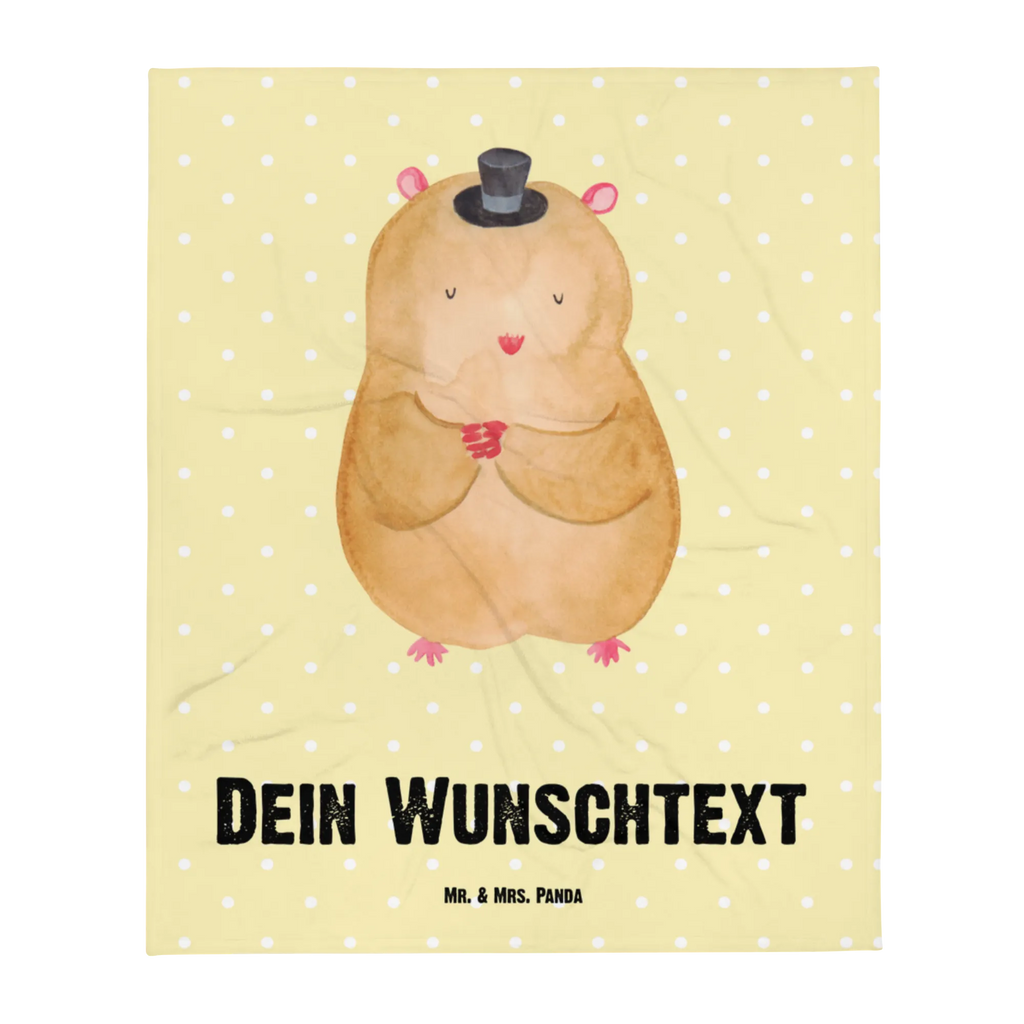 Personalizowany koc Chomik kapelusz Motywy zwierzęce, dobra energia, zabawne powiedzonka, zwierzęta