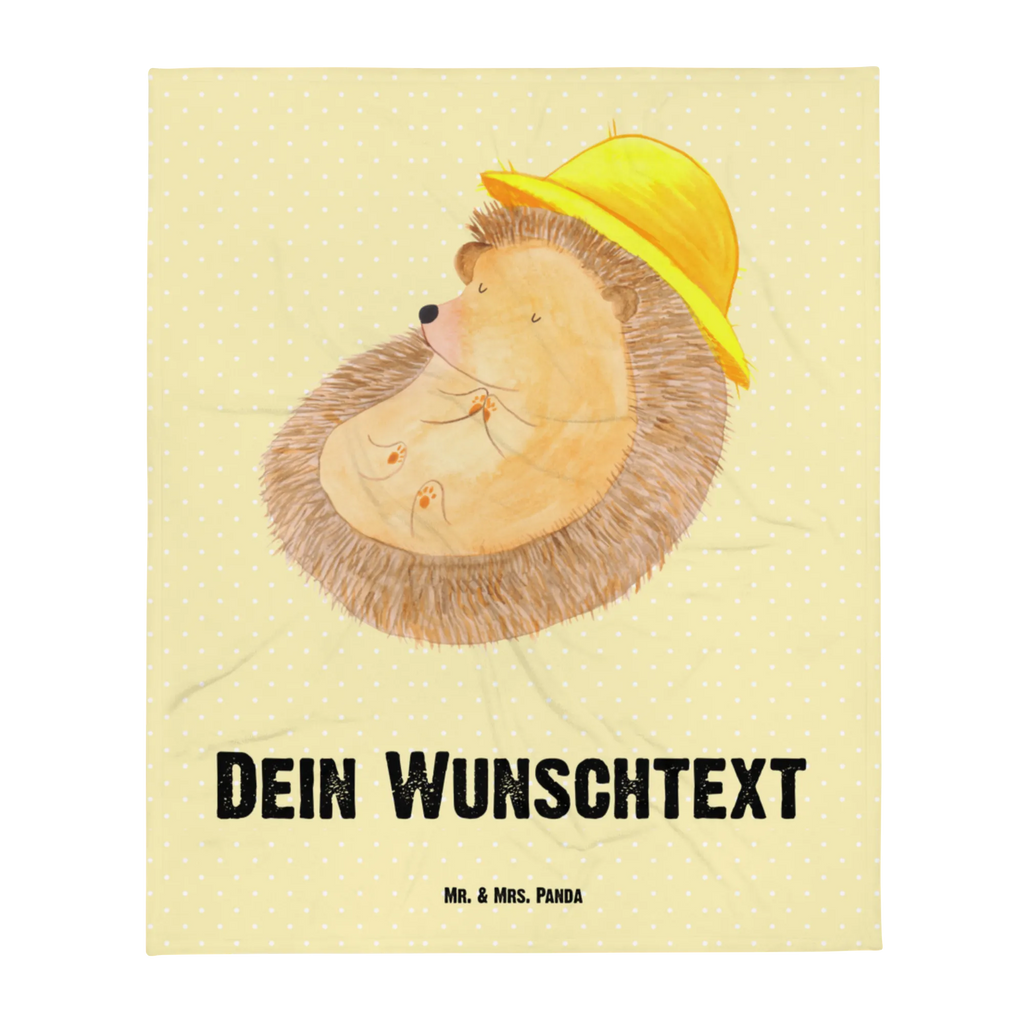 Personalised blanket Hedgehog Pray custom throw blanket, custom printed blanket, personalized quilt, monogrammed blanket, blanket with name, personalized fleece, photo blanket, personalized throw, fleece blanket with name, custom blanket, small animals, cute, funny, cute animal motives, hand drawn, small world, funny sayings, good mood, happy, gifts, gift ideas, special gifts, animal lover, card, be grateful, pray, enjoy, gratitude, sun hat, life, God, hedgehog with hat, Amen, hedgehog