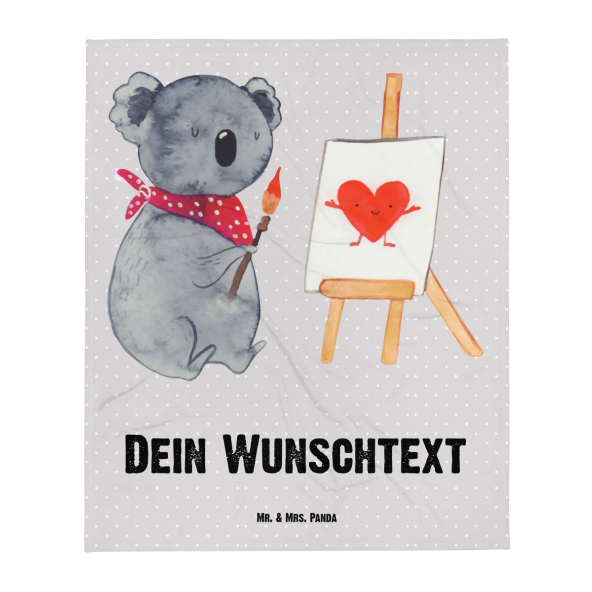 Personalizowany koc koala artysta Koala, niedźwiedź koalowy