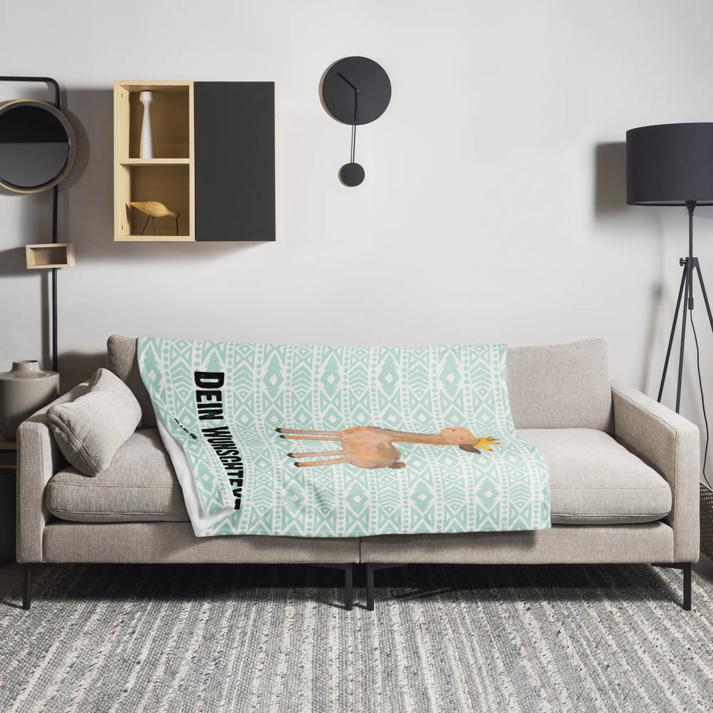 Personalisierte Decke Lama König Decke mit Namen, Decke bedrucken, Personalisierte Decke, Kuscheldecke mit Namen, Kuscheldecke bedrucken, Lama, Alpaka, Mama, Chef, Kollegin, Lamas, Freundin, Büro Kollege, Abi, Königin, König, Vorgesetzter, Papa, Abitur