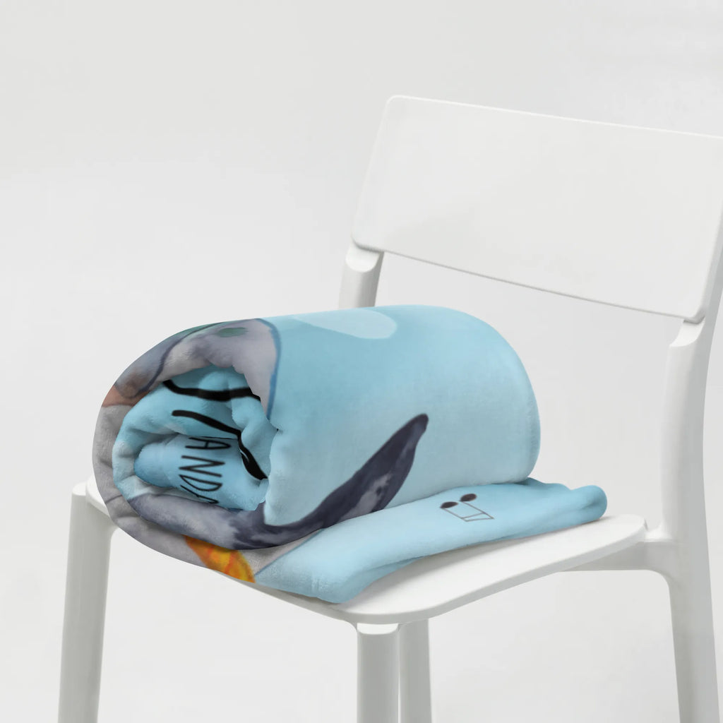 Personalizowany koc narwal Gitara Zwierzeta morskie, Morze, Wakacje