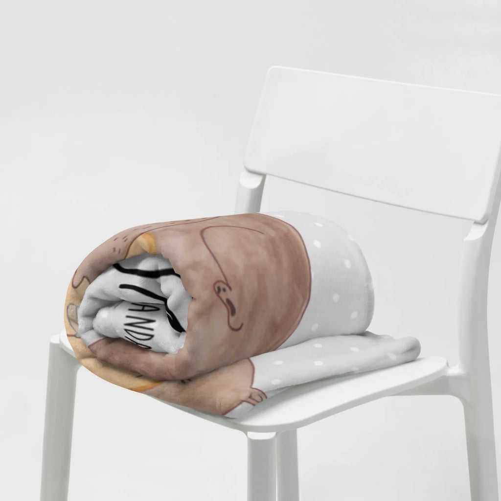 Personalisierte Decke Otter mit Muschelmedaillon Decke bedrucken, Personalisierte Decke, Decke mit Namen, Kuscheldecke mit Namen, Kuscheldecke bedrucken, Otter, Fischotter, Seeotter, Büro, Motivation, Otterliebe, grübeln, träumen, Tagträumen