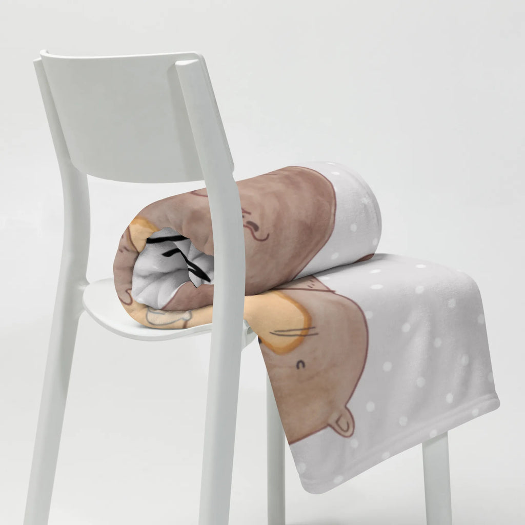 Personalisierte Decke Otter mit Muschelmedaillon Decke bedrucken, Personalisierte Decke, Decke mit Namen, Kuscheldecke mit Namen, Kuscheldecke bedrucken, Otter, Fischotter, Seeotter, Büro, Motivation, Otterliebe, grübeln, träumen, Tagträumen