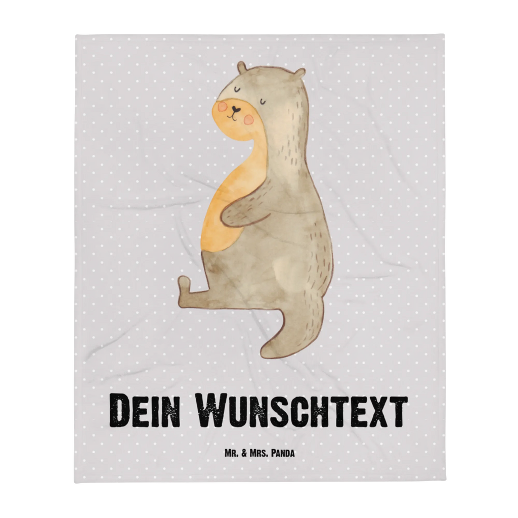 Personalisierte Decke Otter Bauch Decke bedrucken, Decke mit Namen, Kuscheldecke mit Namen, Personalisierte Decke, Kuscheldecke bedrucken, Otter, Fischotter, Seeotter, Otter Seeotter See Otter