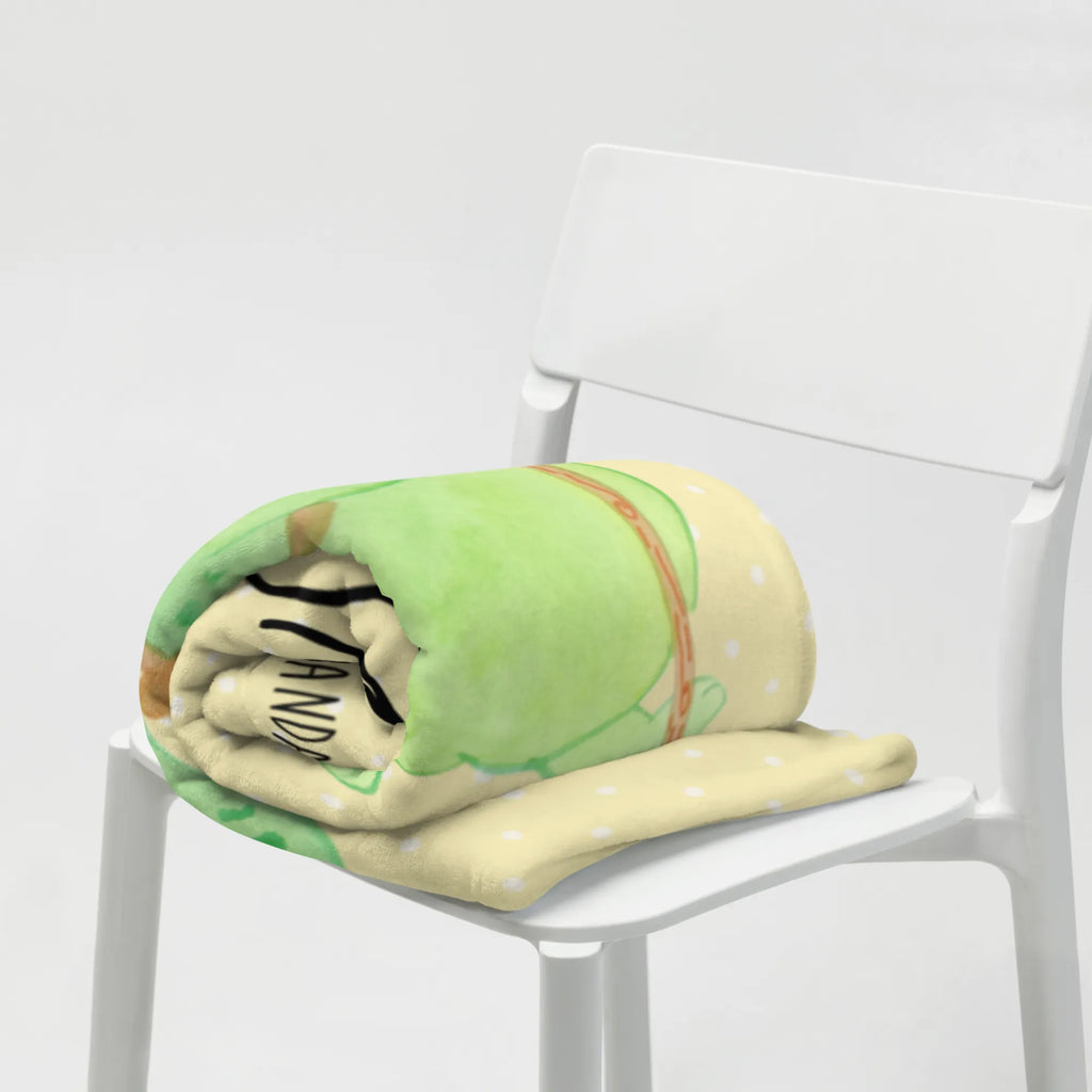 Personalisierte Decke Schildkröte Wanderer Kuscheldecke mit Namen, Decke mit Namen, Personalisierte Decke, Kuscheldecke bedrucken, Decke bedrucken, Schildkröte, Motivationsspruch, Motivation, Schildkröten, Neuanfang, Motivationssprüche