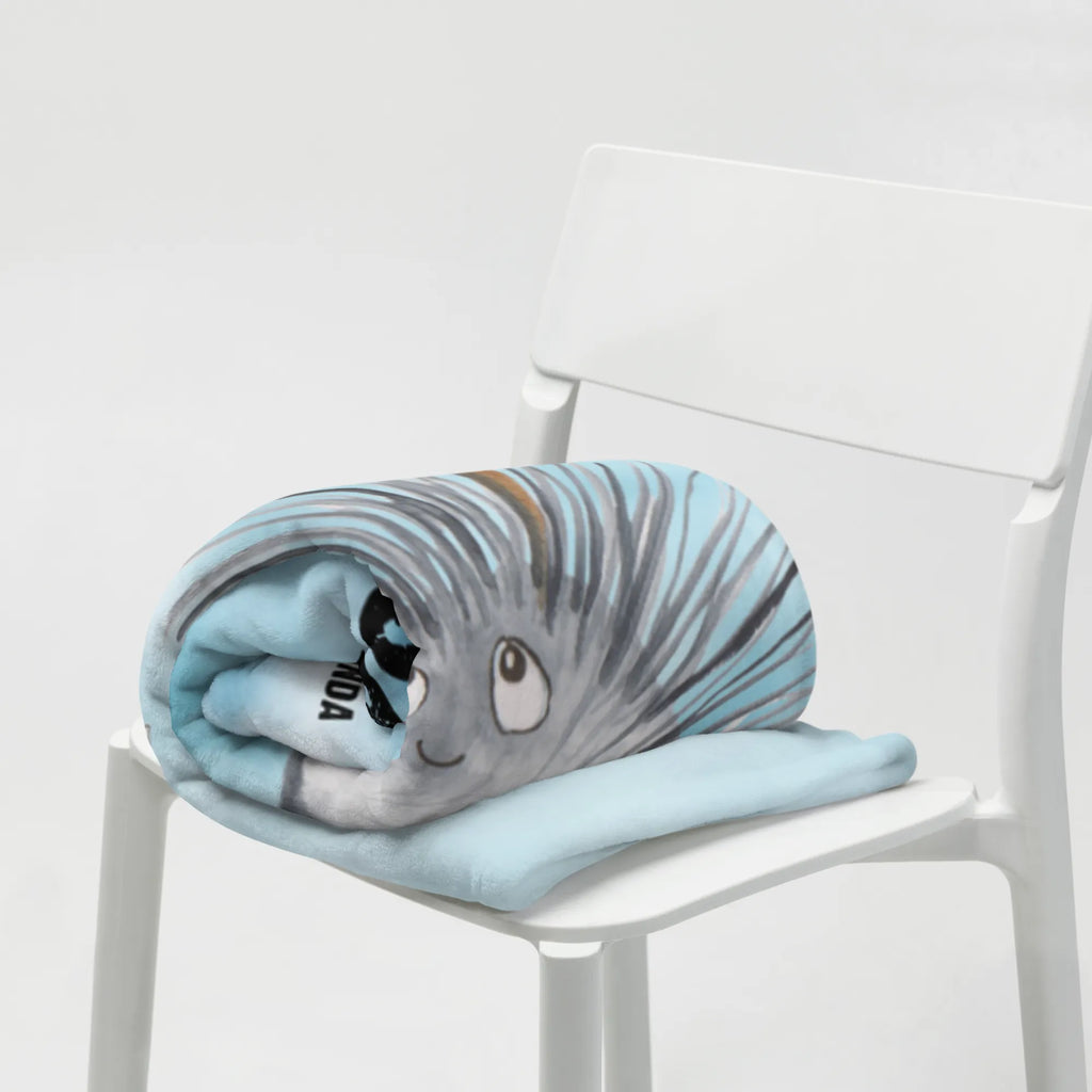 Personalizowany koc Jeżowiec Zwierzeta morskie, Morze, Wakacje