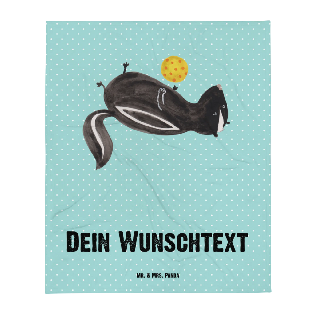 Personalised blanket skunk ball personalized fleece, fleece blanket with name, photo blanket, personalized throw, blanket with name, personalized quilt, custom throw blanket, monogrammed blanket, custom blanket, custom printed blanket, Skunk, predator, skunk, stinky, wild animal, wisdom, playful, stinker